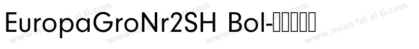 EuropaGroNr2SH Bol字体转换